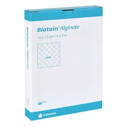 Biatain Alginate Coloplast 10 x 10 cm | 24 x 10 Stück